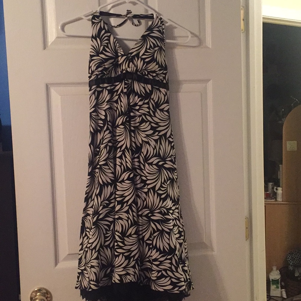 Black & white party dress